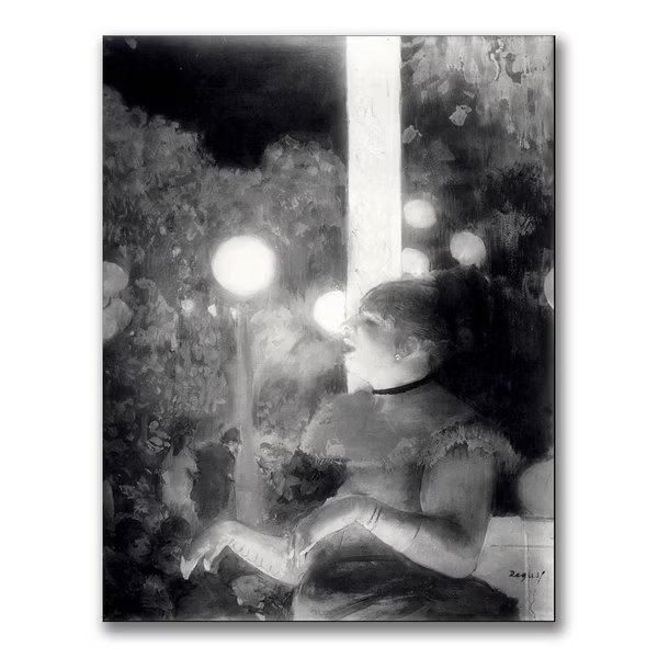 Edgar Degas 'The Cafe Concert' Canvas Art, 18x24, Trademark Fine Art, Mfr#: BL0607-C1824GG